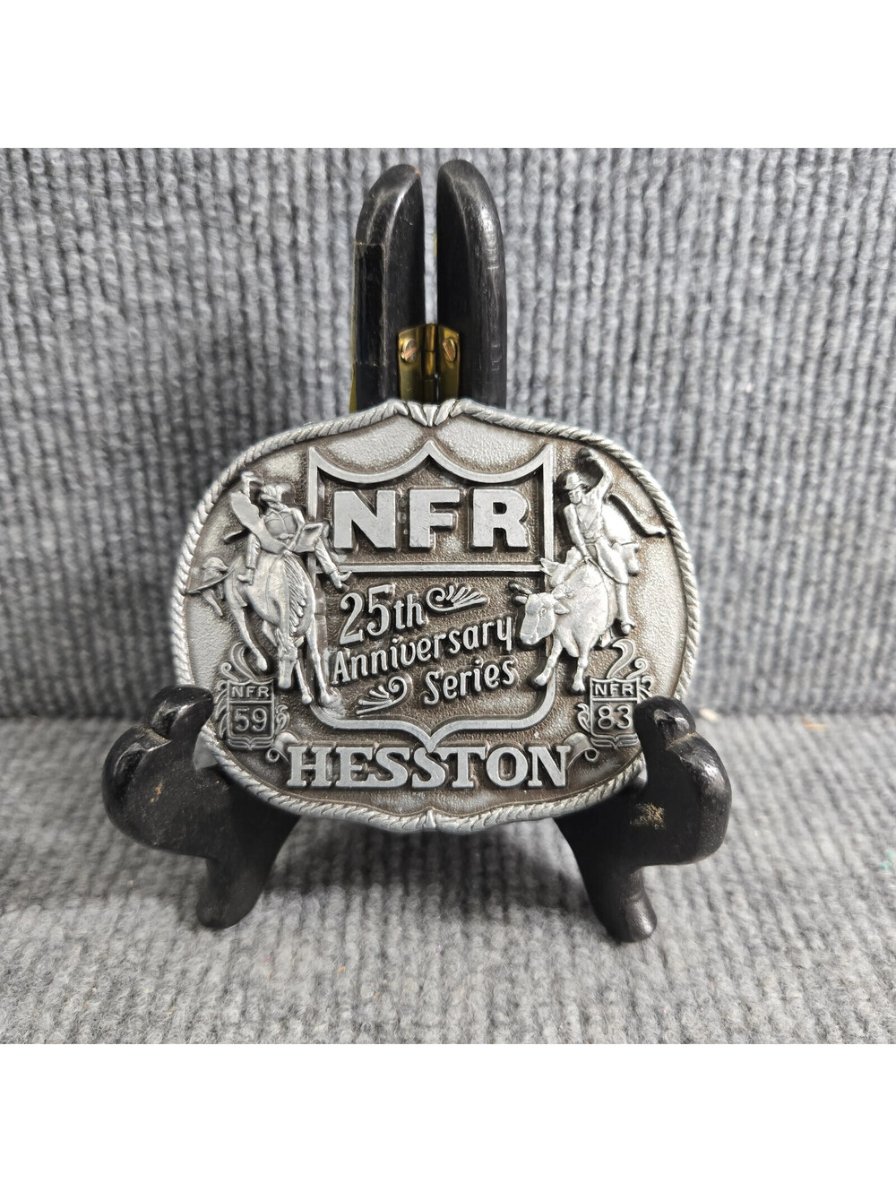 NFR Hesston 25th Anniversary Series Collector's Belt Buckle First Edition